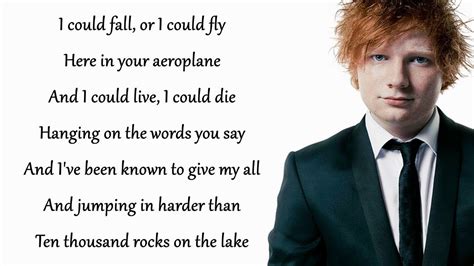 ed sheeran photo lyrics.